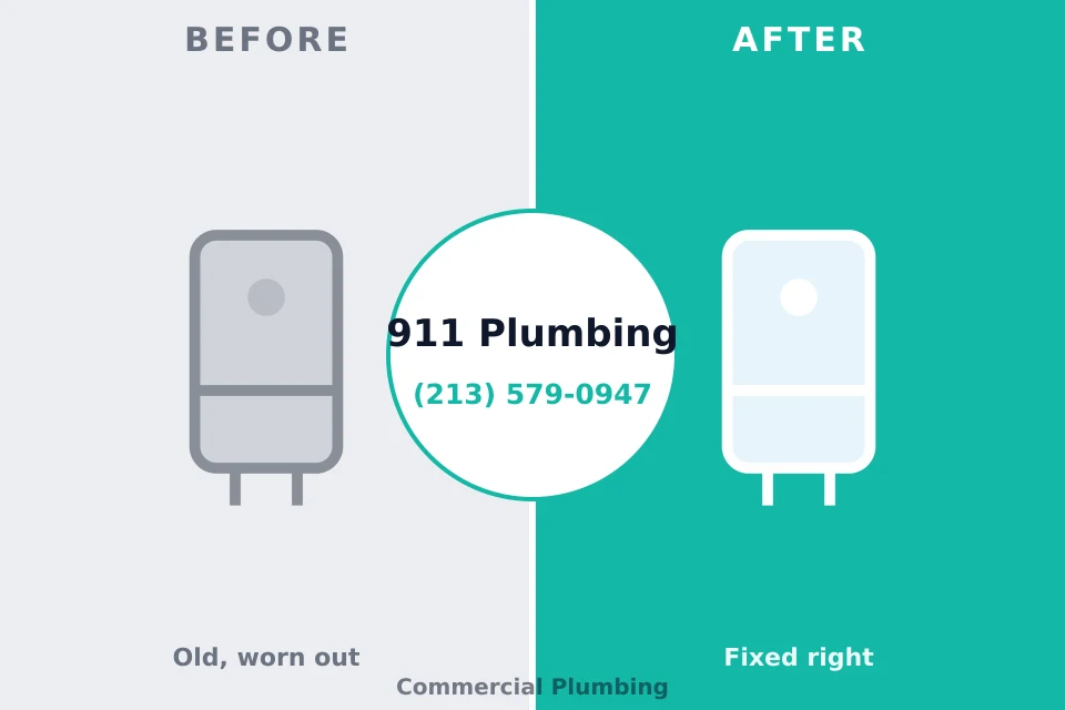 Before and after: plumbing company Hicksville, NY